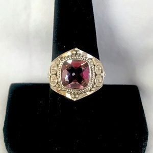 925 Color change Alexandrite ring. Size 9